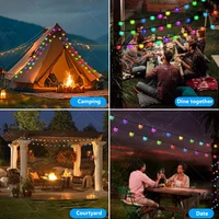 WS2812b RGB 10m 5m Garland Light LED String Smart IC App Bluetooth Remote Fairy Lights Dreamcolor Garden Party Christmas Decor - Image 5
