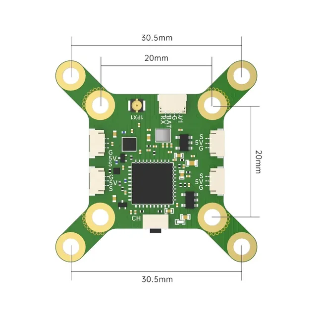 iFlight BLITZ 5.8G 25mW Race VTX Video Transmitter Non-adjustable with IPEX connector for FPV parts 5