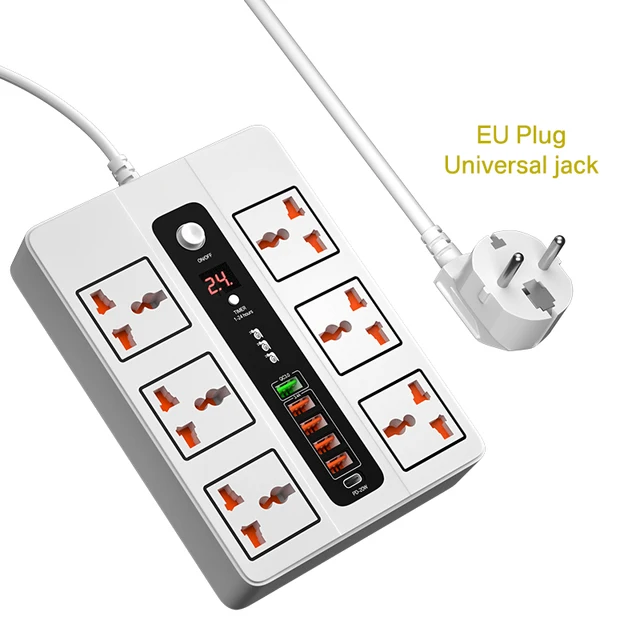 White EU Plug