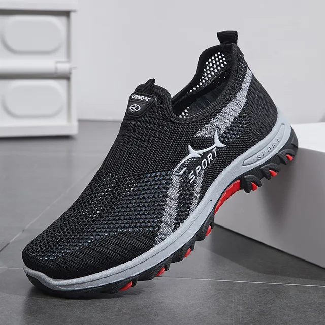 Chaussures d'été en maille pour hommes, baskets légères, chaussures de marche décontractées, respirantes, de randonnée, à la mode, 2024 2