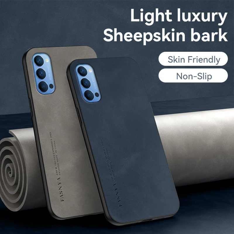 Custodia In Pelle Opaca Antiurto Originale Di Lusso Coque Per Oppo Reno4 Pro 5G Reno4 4G Custodia Protettiva Per Telefono Per Oppo Reno 4