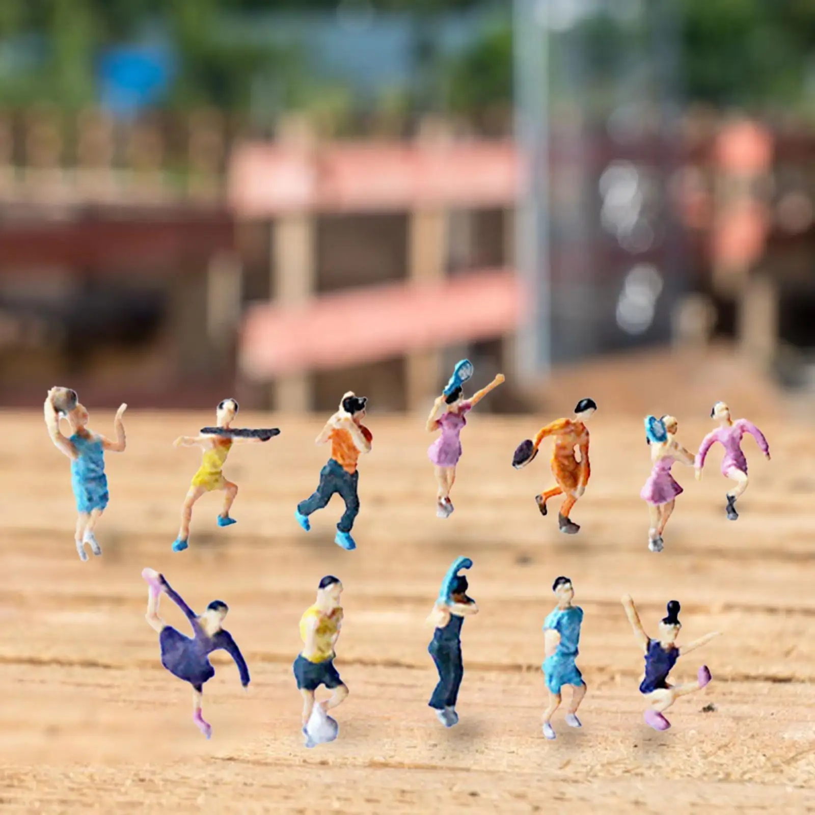 

Miniature Sport Player Figurines Mini Figurines Player Figure for Desktop Ornament Miniature Scenes Decor Dollhouse Decor