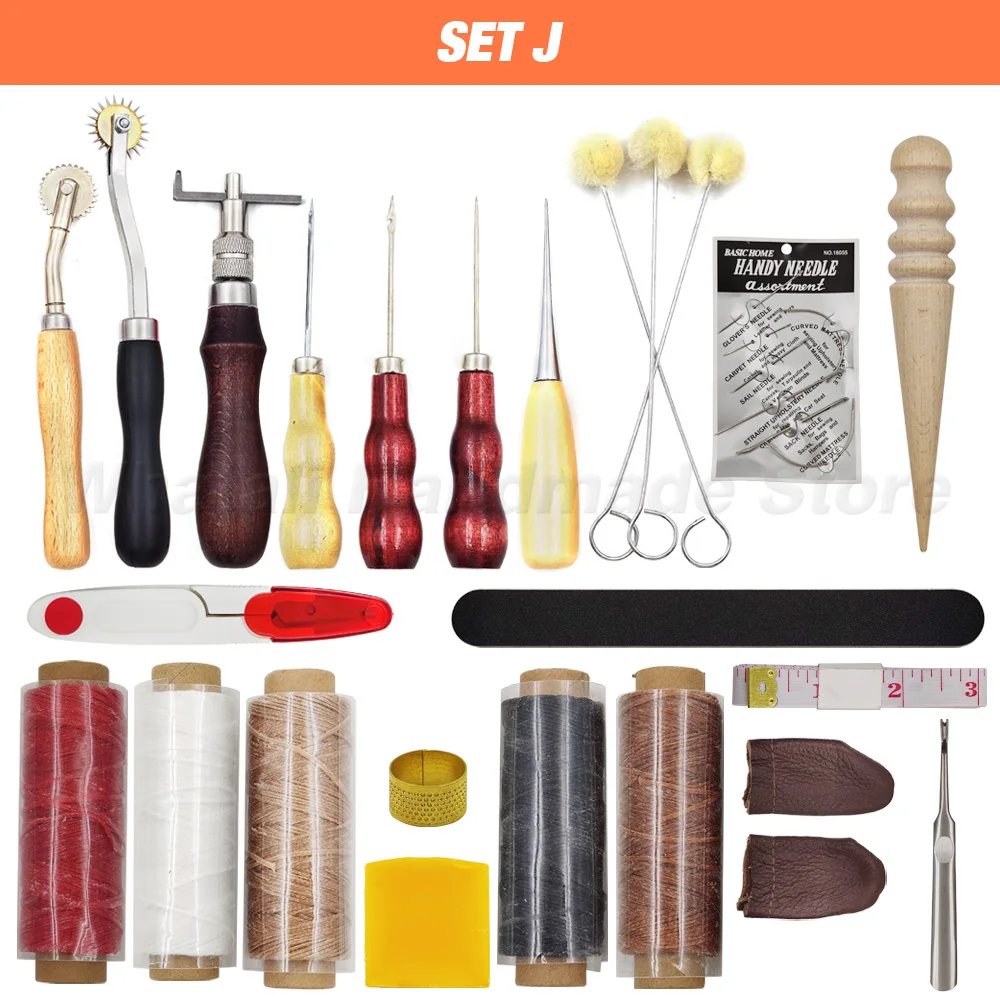 Leathercraft Mão Costura Kit Ferramentas, Saddle Groover,