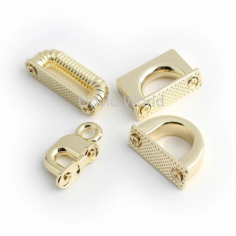 20-100pcs 14-15-20-24mm Metal D Ring Buckle Arch Bridge Buckle Strap Connector Clasps Handbag Decor Hook