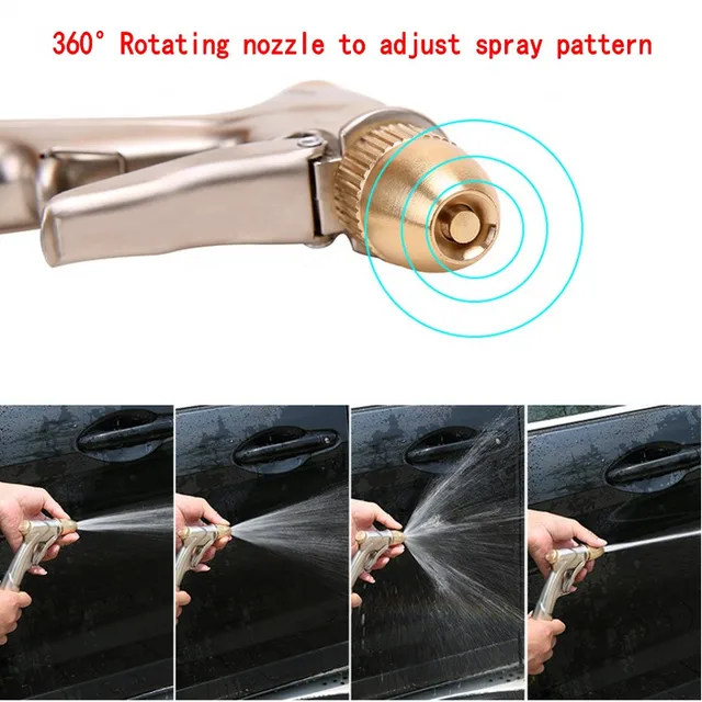 Kerti Vízpisztoly Minden Fémlemez Tömlő Fúvóka Öntözők Autómosó Szerszámok Nagynyomású Vízpermet Pisztolyok - Image 4