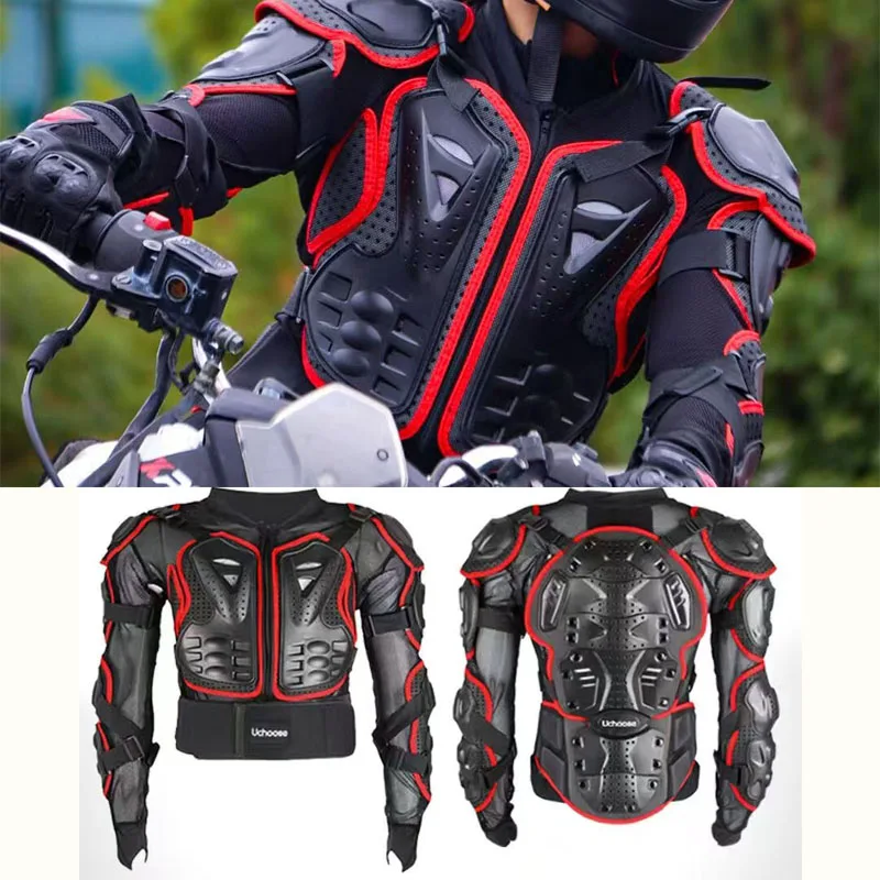 Motorcycle Armor Motorcycle Jacket Men Full Body Motocross Racing Moto Jacket Riding Off Road Motorbike Protection Protector