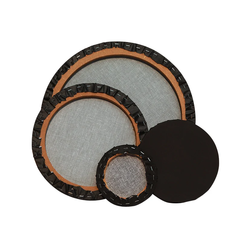 Stretched Canvas Painting Supplies Art Professional Cotton Black Canvas For Gouache,Oil Painting,Acrylic Pouring,Round And Love Diameter 15cm 20cm 30cm 40cm 1 Pcs