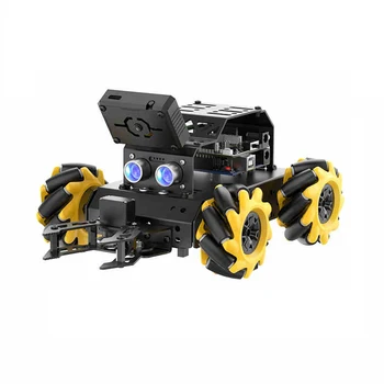 Auto robot Mecanum omnidirezionale 4WD con artiglio Monitoraggio riconoscimento visivo AI per kit fai da te Arduino per robot programmabile UNO