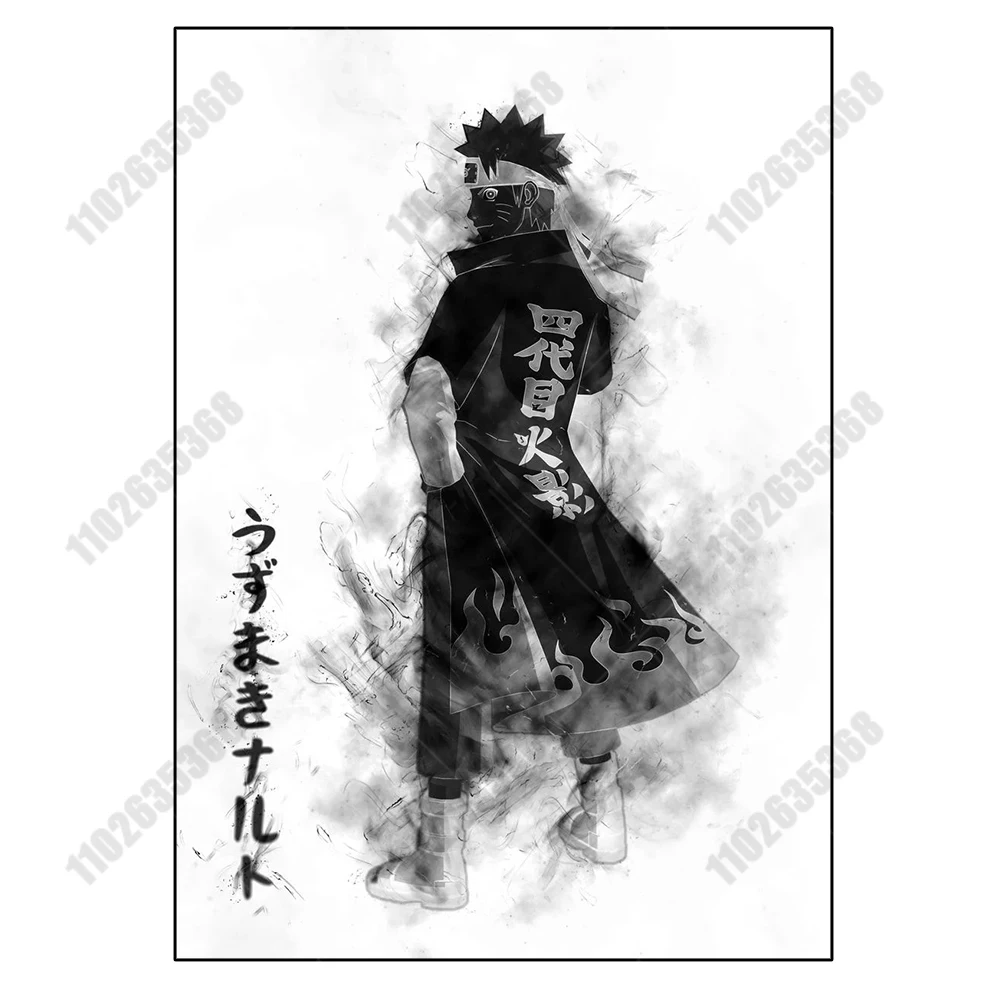 thumbnail image 1 of Póster de anime periférico de Naruto, arte de pared, pintura en lienzo, imagen moderna de dibujos animados, impresión, decoración de la habitación del hogar, regalo para niños, 1 of 5