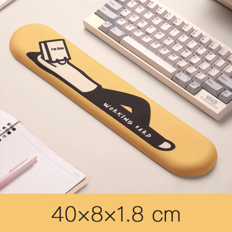 Silicone Wrist Mouse Pad Memory Foam Keyboard Hand Rest Office Wrist Rest Palm Rest Mouse Pad Soft Lay Flat