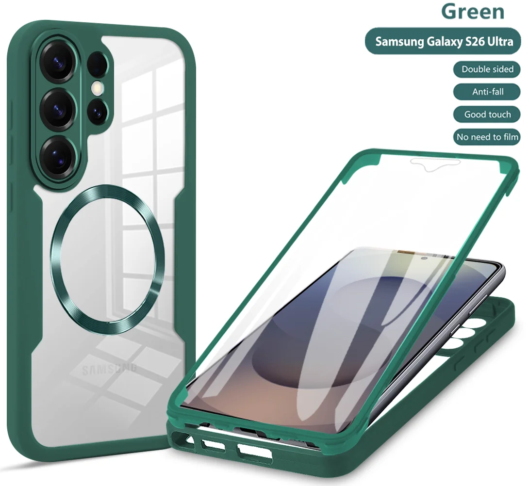 360° Fully Protected Double-Sided Magnetic Case with MagSafe Compatibility