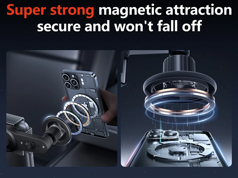 YZ Für Tesla Model 3 Y YL Highland Juniper Magnetische Auto-Handyhalterung 360° ° Verstellbare Metallhalterung für Handyzubehör – Detail 7
