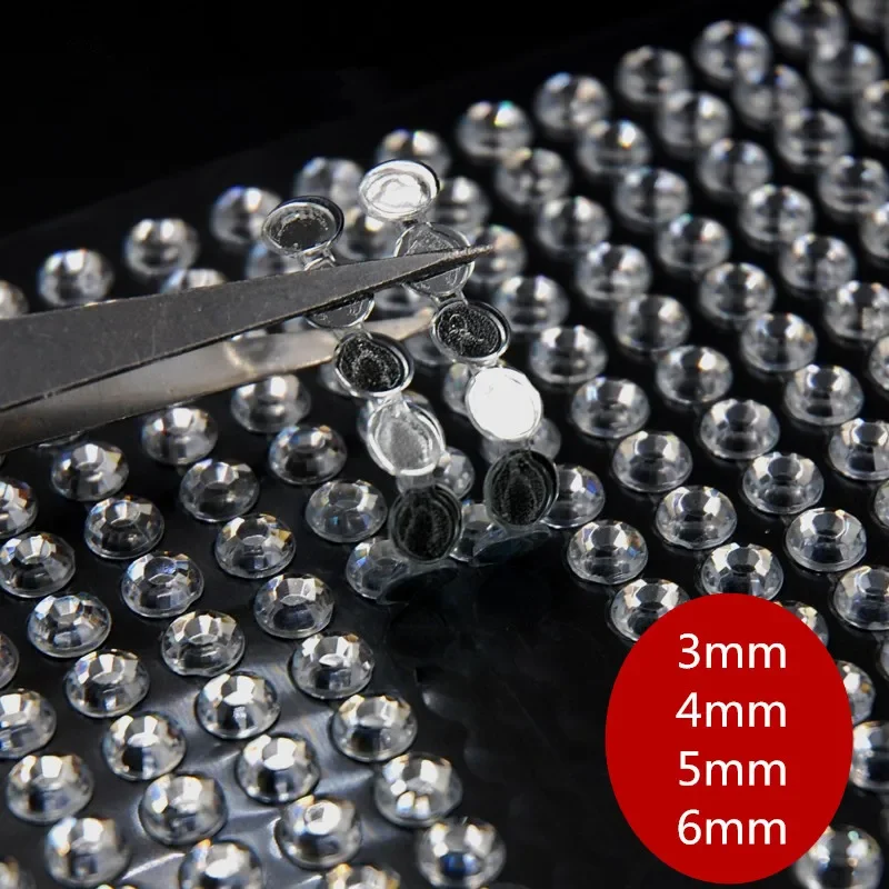 Scrapbook sticker Silver acrylic Flat Crystals Rhinestones Decor Decal Styling Accessories Mobile Diamond Self Adhesive