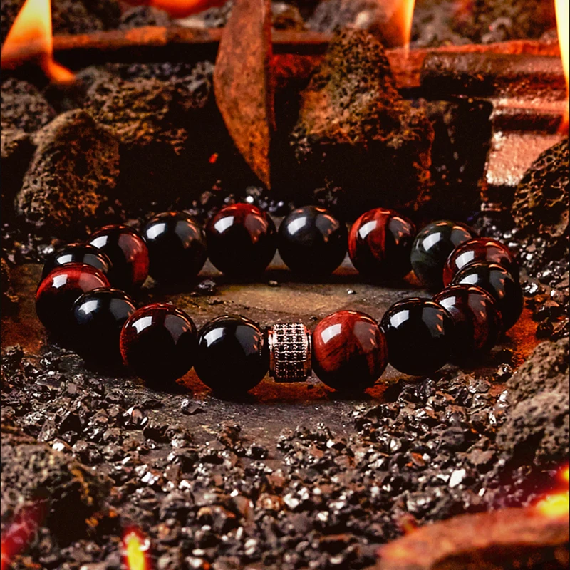 Red Tiger Eye Crystal Bracelet, Beaded Gemstone Bracelet at Rs 90 | Fashion  Beaded Bracelet in Pune | ID: 2852919854397