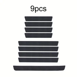 Carbon Fiber Door Sill Protector Set: Premium Vinyl Wrap Stickers for Ultimate Car Protection