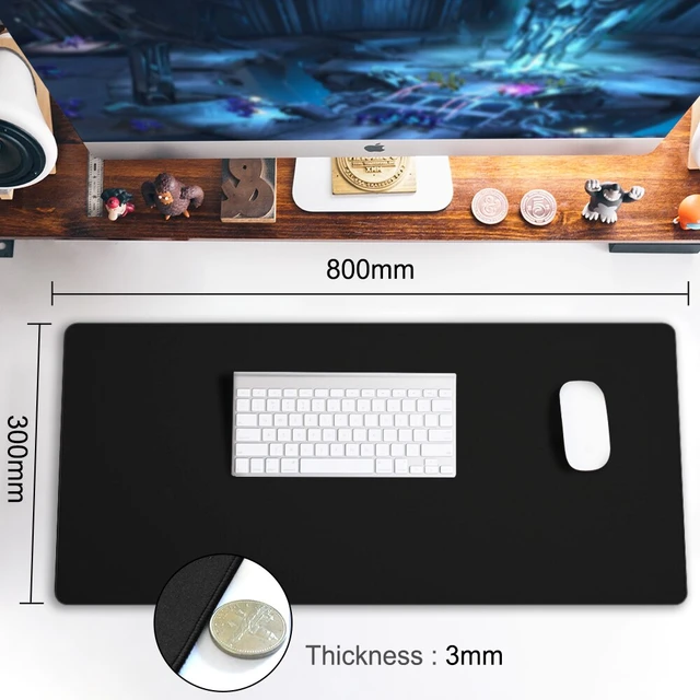 Grand tapis de souris de jeu Tapis de bureau Protector Raccourcis logiciels  de