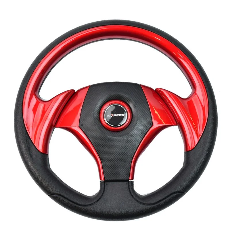 PVCカーボンパターンステアリングホイール,シングルブラックホイール