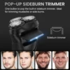2 in 1 Men's Electric Shaver For Men Shaving Machine Beard Trimmer 3D Floating Blade Washable USB Recharge Hair Cutting Machine 6