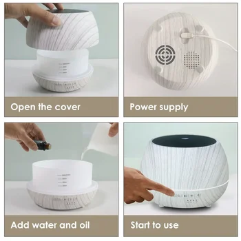 Tuya WiFi Humidifier Essential Aroma Oil Diffuser Smart Home Air Humidifier Mist Maker Ultrasonic for Smart Life Alexa Google 4