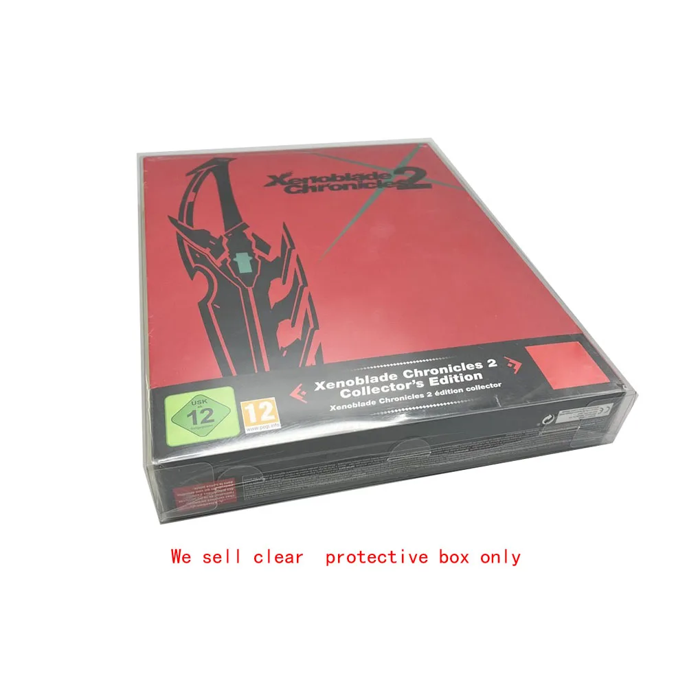 

Прозрачная крышка для домашних животных для Switch Xenoblade летопии 2 Коллекционная версия PAL EU ограниченная версия коробка для хранения игр