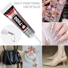 1pc 15ML Tranparent Nail Art Rhinestone Glue For Sticky Crystal Gem Jewelry Diamond Super Adhesive False Nail Tips Extension Gel 2