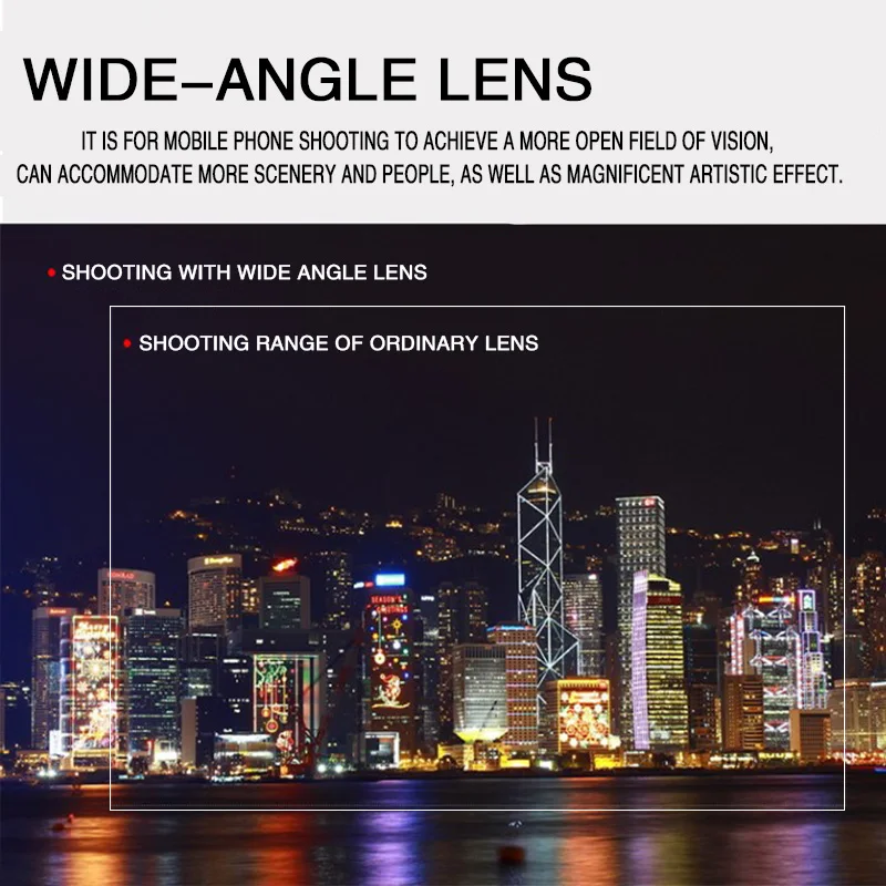 Universal Smartphone Camera Lens Kit with Fisheye and Wide Angle