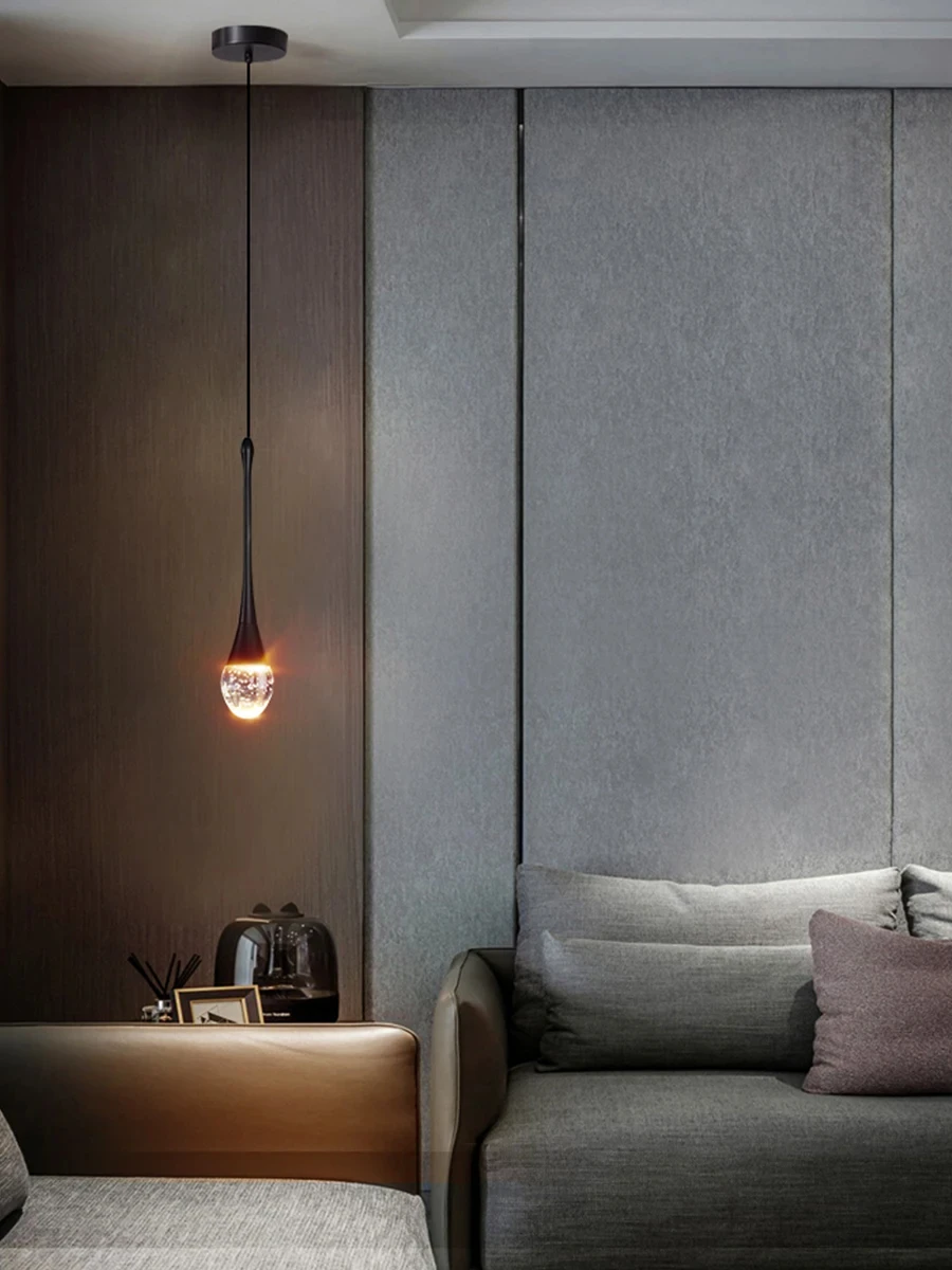 Modern Bubble Crystal Pendant Light - Indoor Hanging Lamp for Kitchen Dining Living Room Bar Cafe Decor