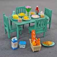 Toys Doll Forest Family Montessori Kitchen Miniature Doll House 1/12 Toy Kitchen Accessories Dollhouse Furniture Toys for Girls 2