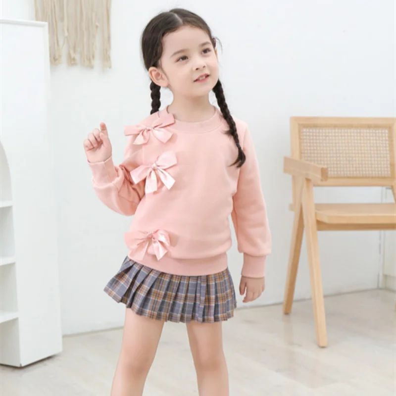 

Girls Hoodies Sweatshirts Cotton Tops Overcoat 2023 Princess Spring Autumn Windproof Kids High Quality Teenagers Children's Clot