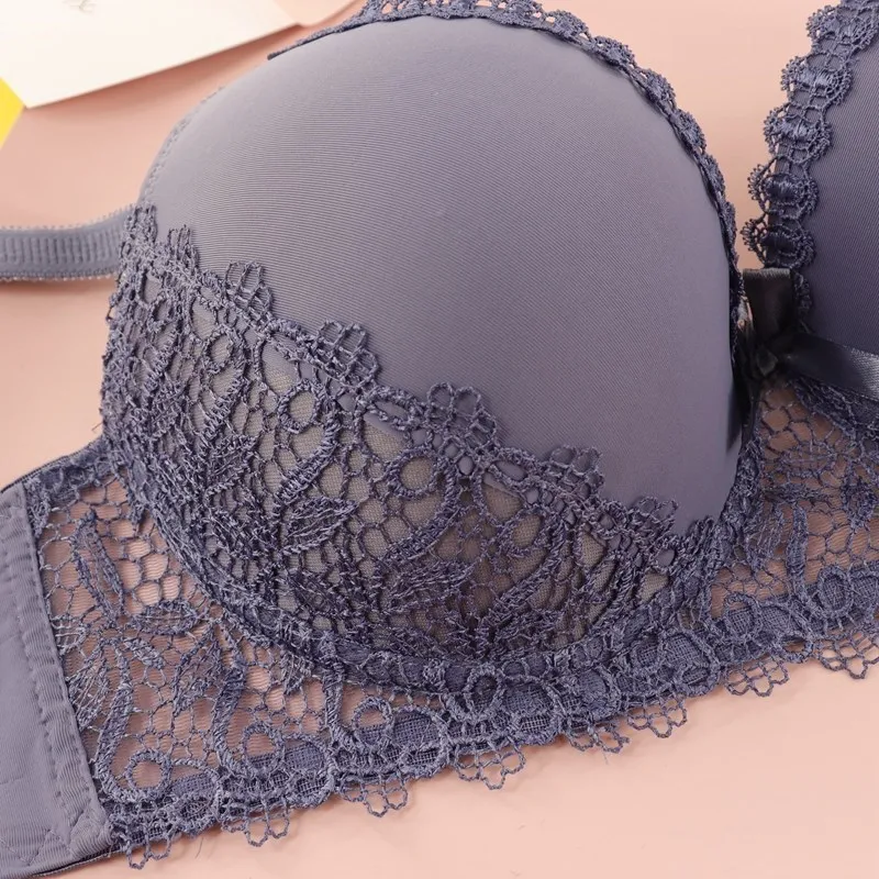 Beauwear Ultra Thin Women Bra And Brief Kit Plus Size Female Lingeries Wave  Stripe Lace Brassiere And Underpant Set For Ladies Q0705 From Sihuai03,  $8.51