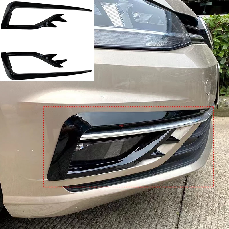 

Передний бампер для VW Golf 7 MK7 Golf7 MK7.5 VII 2017-2019 Facelift, противотуманная задняя крышка радиатора, обрезанный ветровой нож, набор лезвий