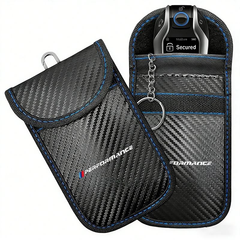 Car Key Case Signal Blocker Bag with RFID Shielding Protection