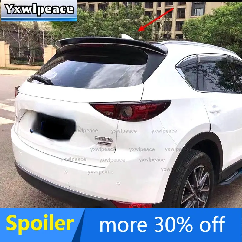 

For Mazda CX-5 CX5 2017 2018 2019 2020 High Quality ABS Plastic Unpainted Color Trunk Wing Rear Roof Spoiler Car Accessories