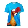 MINISO Funny Chicken T-Shirts Moana Cartoon Anime 3D Print Kids Adults Fashion Oversized T Shirt Kids Boy Girl Tee Tops Clothing 5