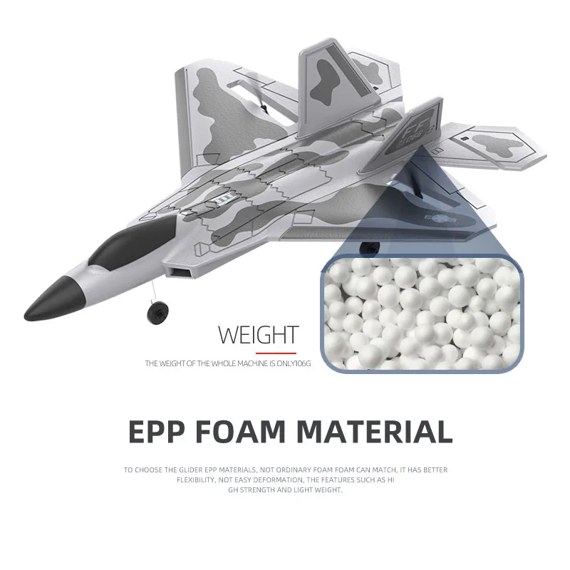 Bm22 rc f22 plane raptor 4ch Large Fighter Jet Fixed-wing Remote Control Foam Glider Electric Model Airplane Toys rc rtf 3
