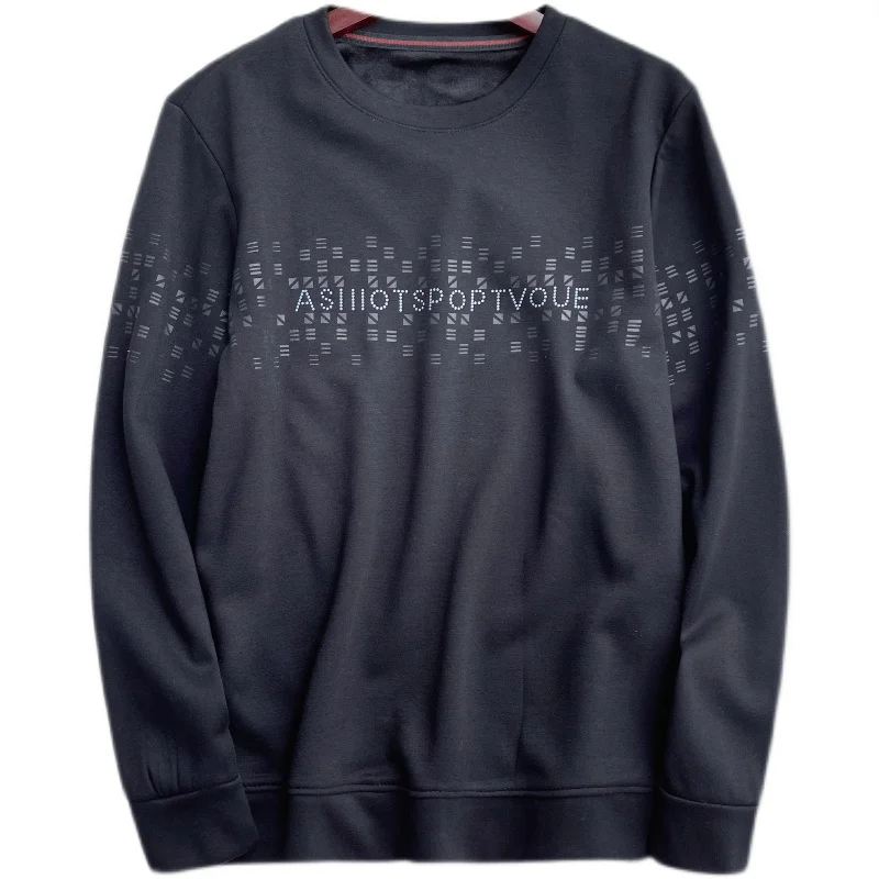 

Round neck pullover sports casual hoodie