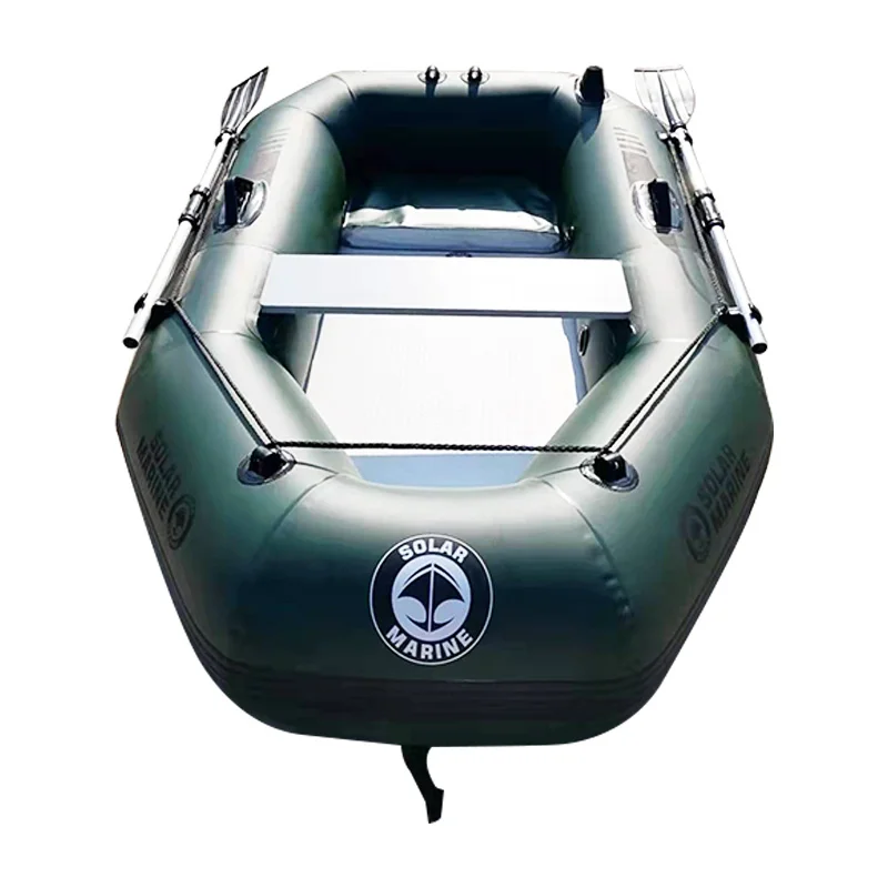 1 Person 175 Cm Rowing Inflatable PVC Fishing Boat Kayak Canoe Raft Dinghy Hovercraft Air Deck Bottom With Free Accessories