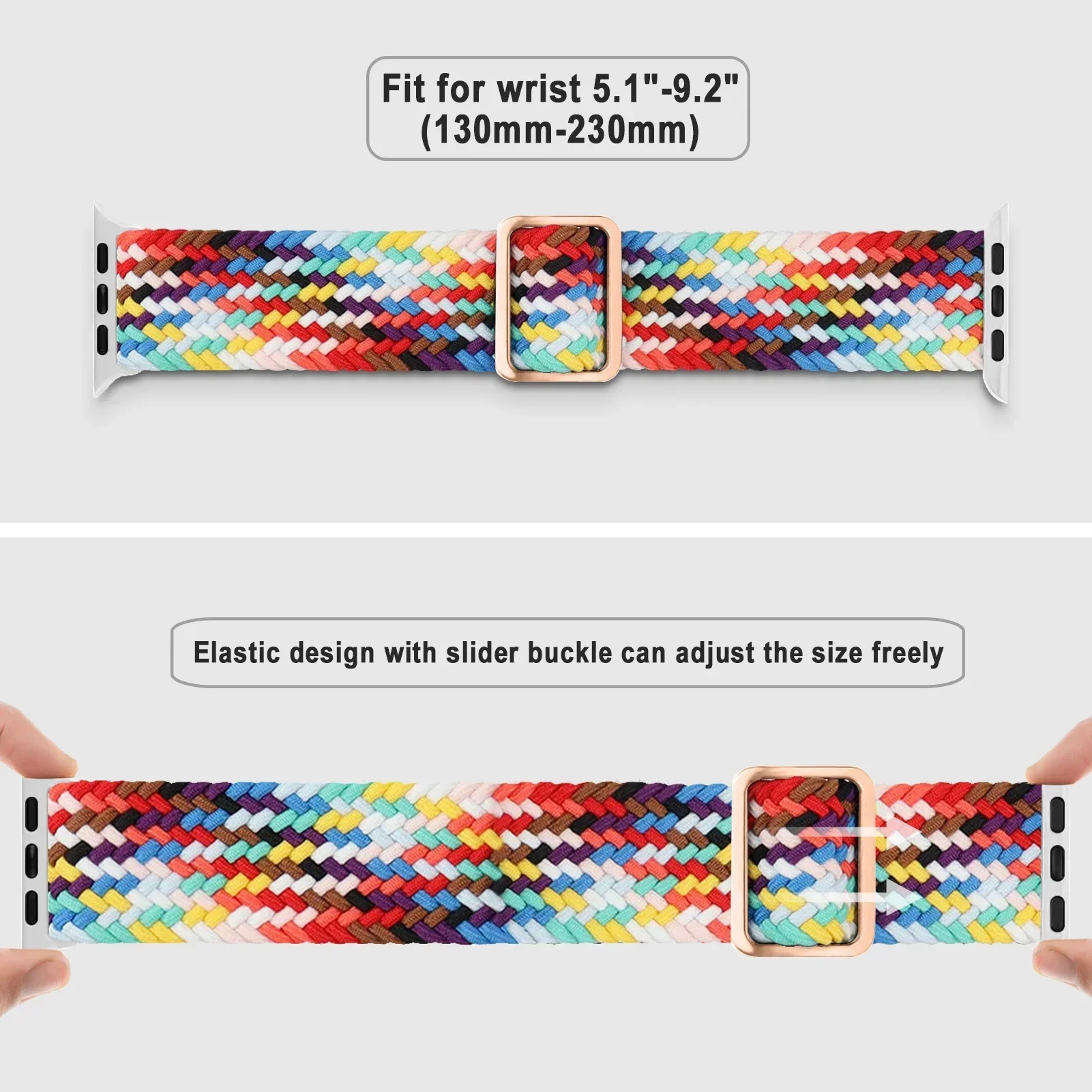 Braided Elastic Nylon Wristband