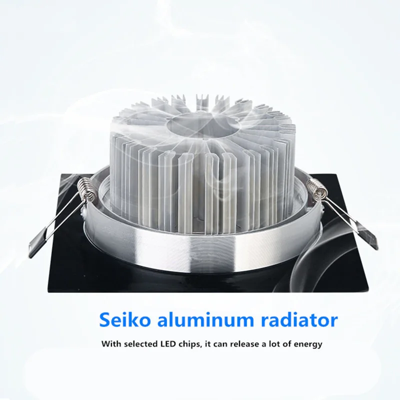 디 밍이 가능한 광장 led 통 6w 10w 14w 12V 220V recessed 캐비닛 전구 광장 스포트 라이트 천장 led 드라이버 홈 장식에 대 한