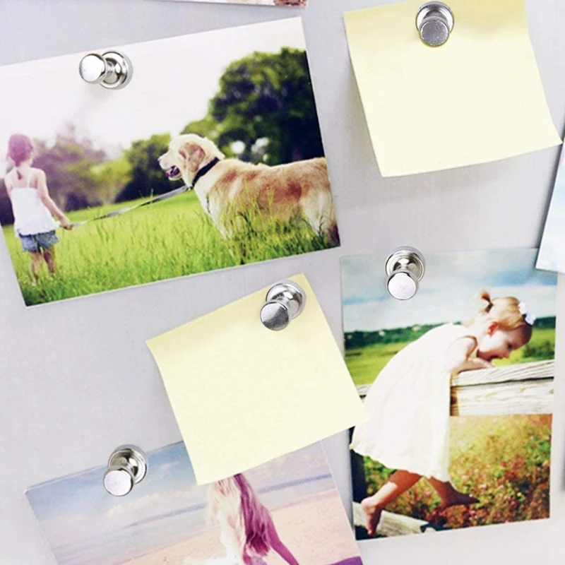 16 Pcs Magnetic Push Pins, Thumb Tacks, Refrigerator Fridge Magnets, Whiteboard Magnets For School, Home, Office