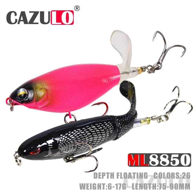 Whopper Plopper Fishing Lure 6g/13g/17g Catfish Lures For Fishing Tackle  Floating Rotating Pesca Blackfish Tail Isca Artificial - AliExpress
