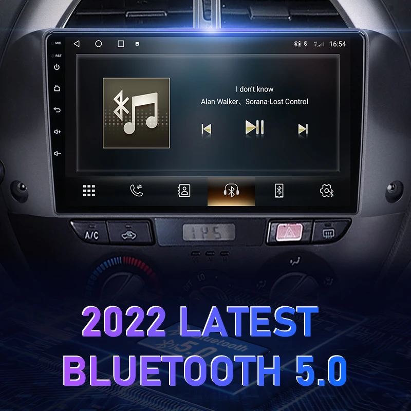 Car Multimedia Player Car Radio Vtopek Android 12 for Toyota RAV4 2001-2006 Car Radio Multimedia Player 2 Din Carplay Stereo GPS DVD