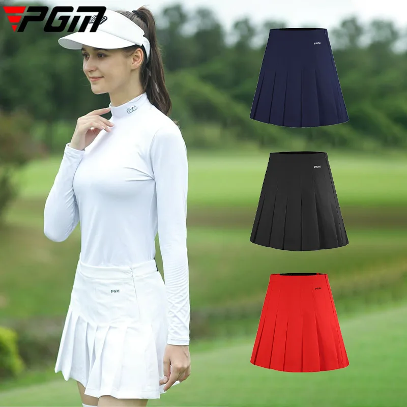 Women Skirts Golf Shorts PGM Women Golf Pleated Skirts Skorts