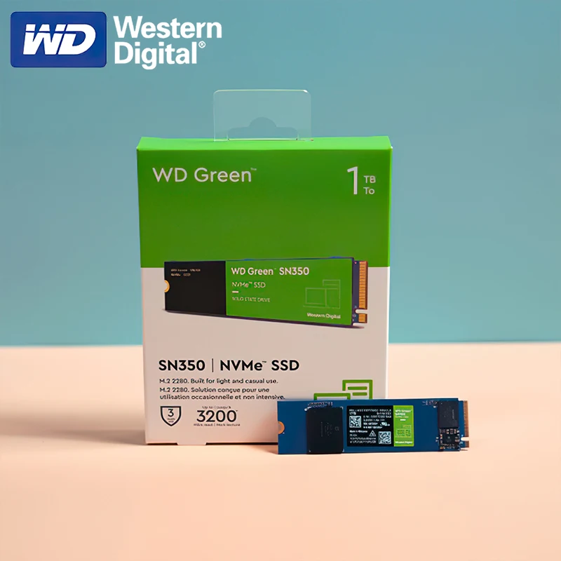 HD SSD 2TB WD GREEN SN350 M.2 NVME GEN3 3200 MB/S