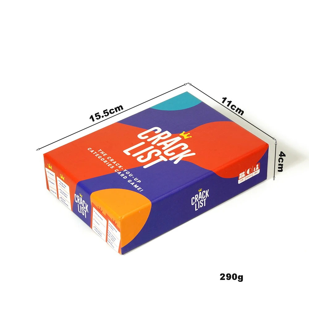SAVANA Crack List The Crack You Up Categories Card Game 2+ Players Game Family Board Games 2
