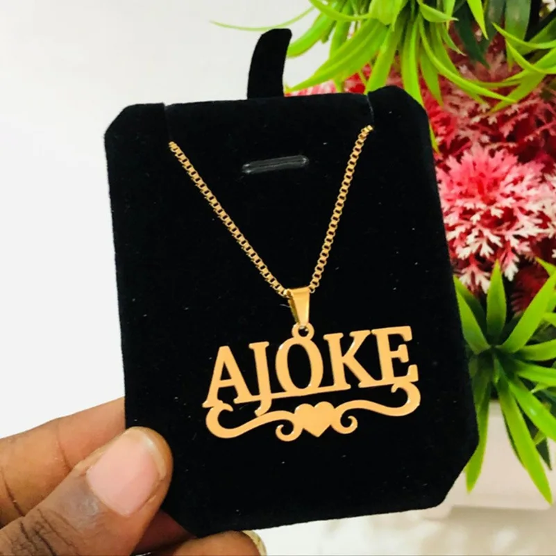 Necklace on dark background