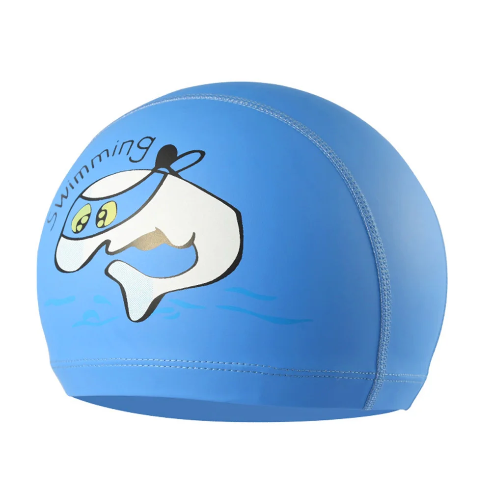 

Swimming Hat Cap Cartoon Dolphin Breathable Ear Protection Earmuff Bathing Caps