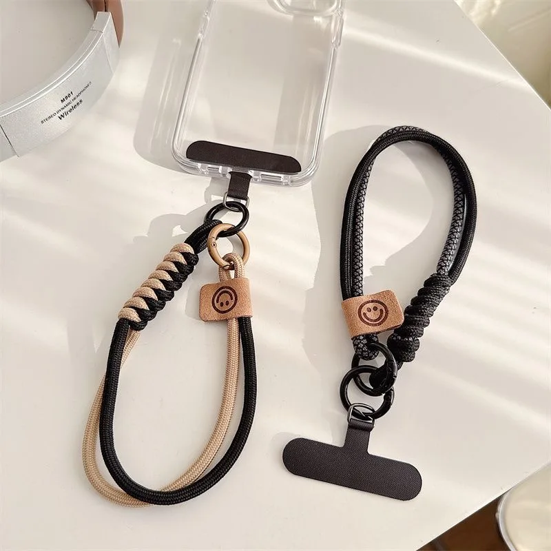 Woven Phone Lanyard with Creative Keychain and Anti-Lost Wristband