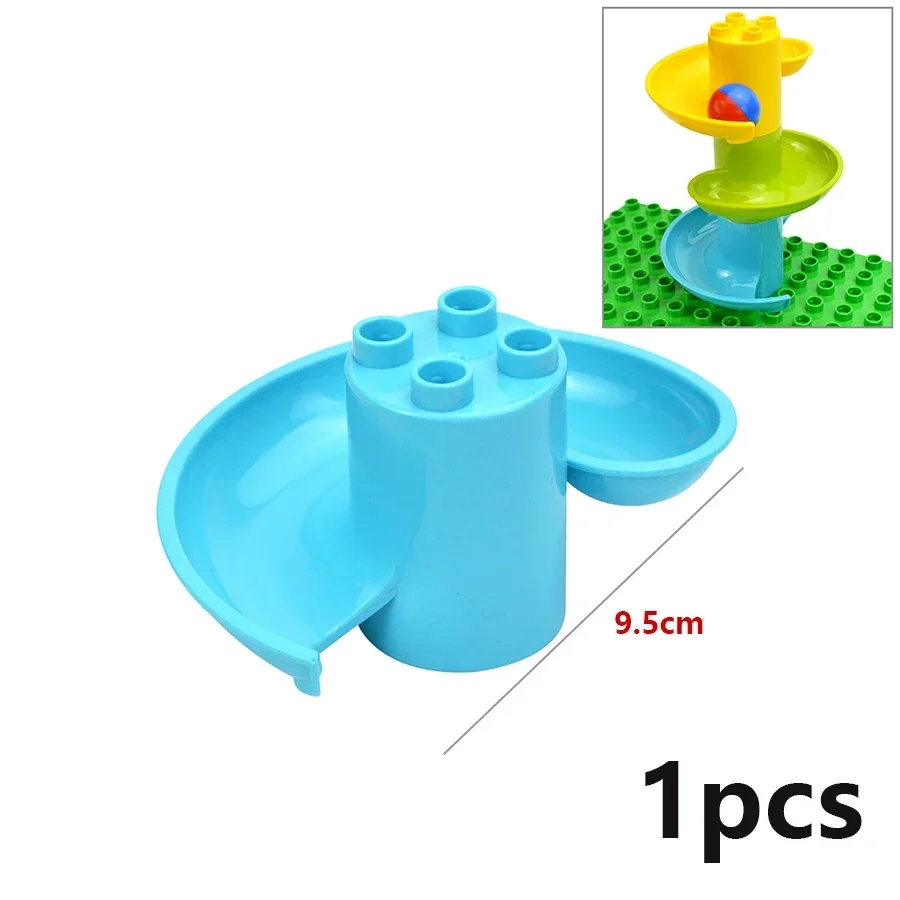 Jumbo Building Block Slide & Track Maze with Fun Animals and Structures