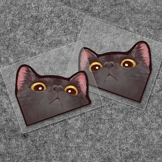 Peeking Cat Car Decal Waterproof Vehicle Sticker for Auto Body Window Bumper Durable Stickers Motorcycle Tank Helmet Decoration